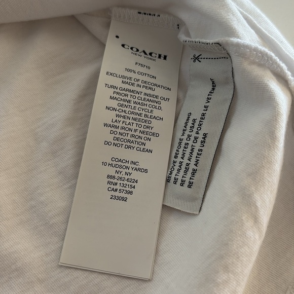 COACH Men’s Tee Shirt, T-Shirt, Excellent Condition. - Picture 3 of 4